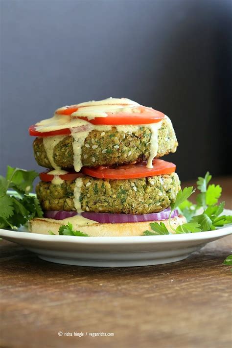 Easy Vegan Falafel Burger Recipe - Vegan Richa