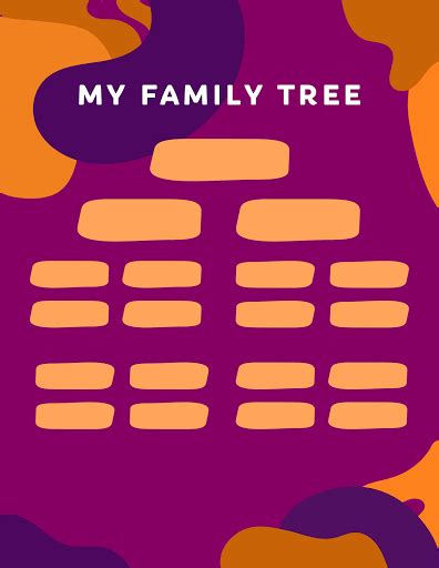 Free Wavy Family Tree Template - Customize with PicMonkey