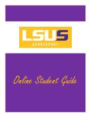 LSUS Online Student Guide-2.pdf - 0 Online Student Guide 1 Online ...