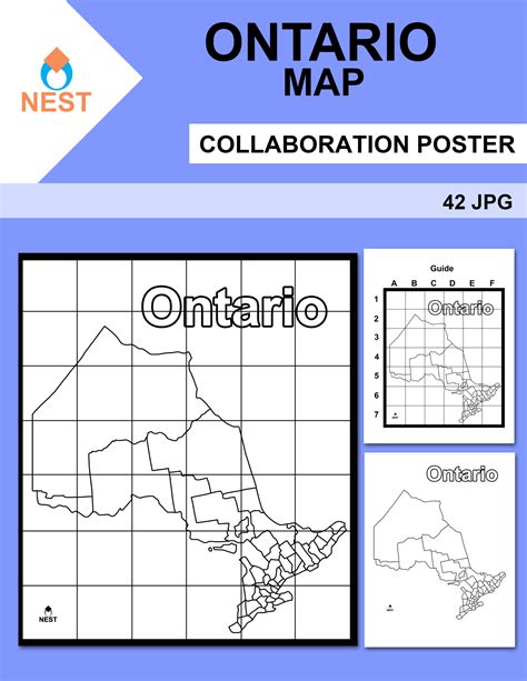 Ontario Map Collaboration Poster | Made By Teachers