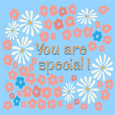 You are special. T-shirt print. Girl quote, retro stile 22393426 Vector ...