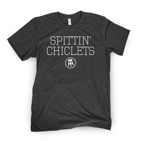 Spittin' Chiclets Logo Text Tee - Spittin' Chiclets Podcast T-Shirts, Clothing & Merch ...