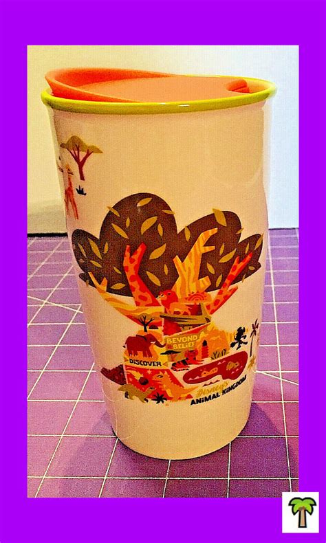 🌴 Disney Parks Animal Kingdom Ceramic Starbucks Travel Tumbler 12oz Mug ...