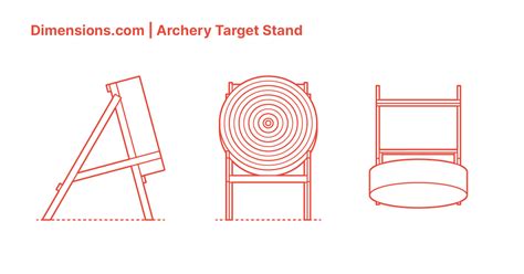 Archery Target Stand Dimensions & Drawings | Dimensions.com