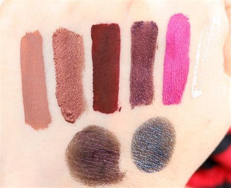 Black Moon Cosmetics Liquid Lipsticks - Swatches on Pale Skin