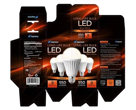 LED Bulb Packaging on Behance | Led bulb packaging, Electronics ...