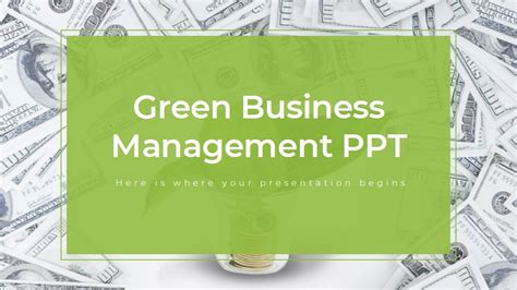 Simple Style Green Business Management General Ppt Template Google Slide and PowerPoint Template ...