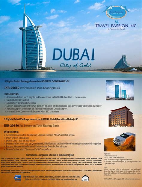 Dubai Package by Travel Passion Inc | Travel Mail | India's Leading Travel and Tourism Magazine