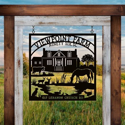 Customized Metal Farm Sign Custom Metal Ranch Sign Farm - Etsy | Metal farm sign, Custom farm ...