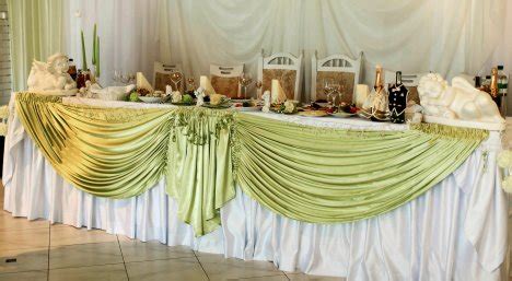 Table Skirting Designs - Decorating Wedding Tables with Draping