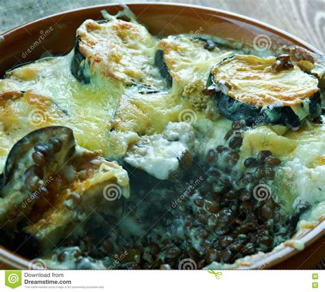 Greek Moussaka with Lentils Stock Photo - Image of vegetables, greece: 76914894