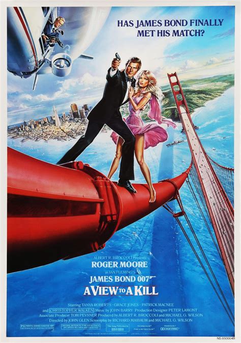 A View To A Kill (James Bond) Movie Poster - Classic 80's Vintage Poster