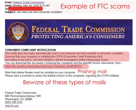 Federal Trade Commission Scams | FTC fraud | Internet Hoax