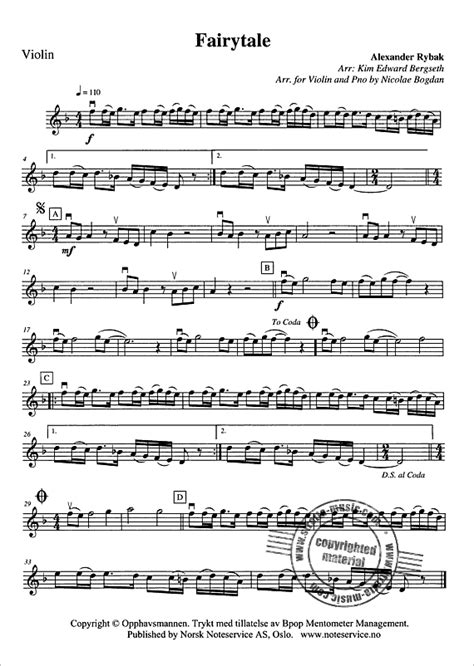 14++ Alexander rybak fairytale violin solo sheet music ideas · Music Note Download