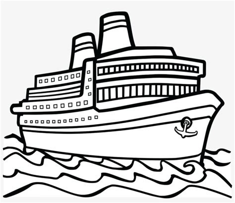 Boat Clipart - Cruise Ship Clipart Black And White - 1024x835 PNG Download - PNGkit