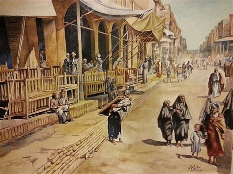 Old Street of Baghdad Painting by Khalid Al Mudallal - Fine Art America