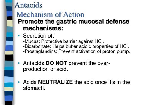 PPT - Antacids & Acid-Controlling Agents PowerPoint Presentation - ID:1376610