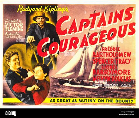 Captains Courageous - Movie Poster Stock Photo - Alamy