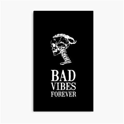 Bad Vibes B A D V – Poster - Canvas Print - Wooden Hanging Scroll Frame ...