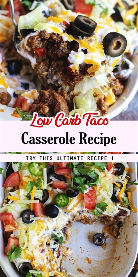 Low Carb Taco Casserole Recipe - 3 SECONDS