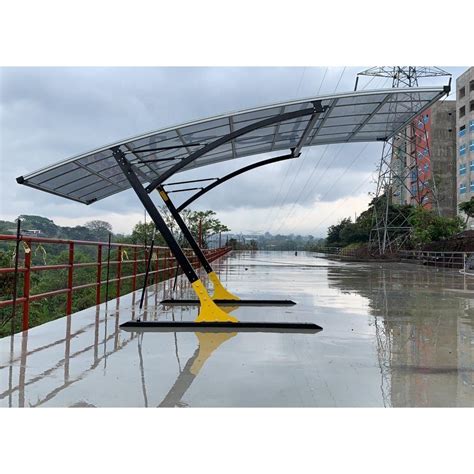 Aluminum carport with polycarbonate roofing sheet for car awning canopy