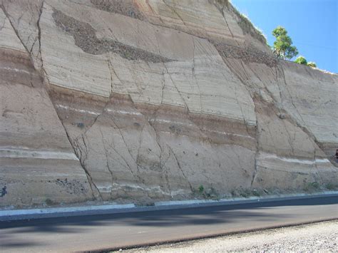 Normal Faults | Normal faults in volcanic ashes and paleo-soils,El Salvador, photo by ...