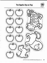 Ten Apples Up On Top Coloring Pages sketch template