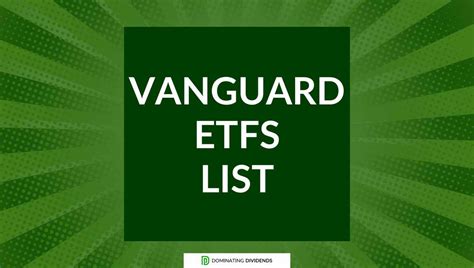 84 Vanguard ETFs List: A Guide to Building Your Portfolio (2024 ...