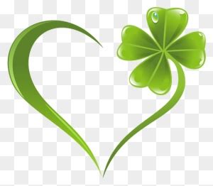 Four-leaf Clover Tattoo Heart Shamrock - 4 Leaf Clover Heart - Free Transparent PNG Clipart ...