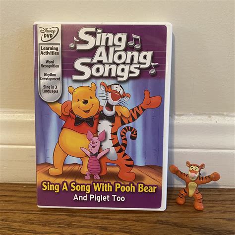 Disney's Sing Along Songs - Sing a Song With Pooh Bear and Piglet Too DVD & Figurine