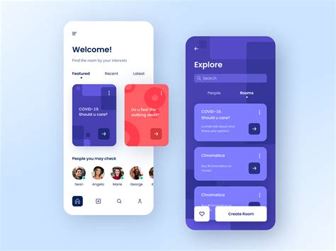 Social Networking Mobile App by Phenomenon Studio on Dribbble