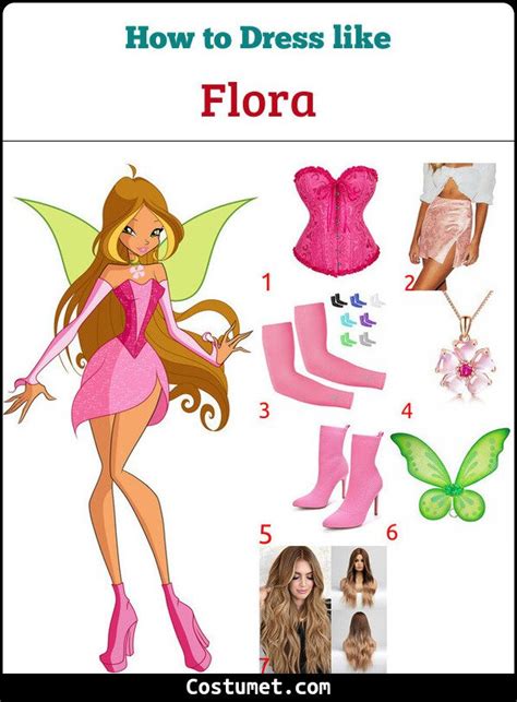 Flora (Winx Club) Costume for Cosplay & Halloween Fairy Halloween ...