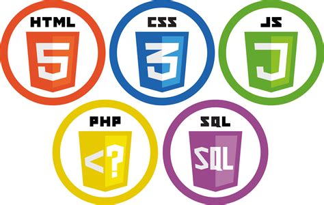 Designed the logo for php and sql based on the already existing html ...