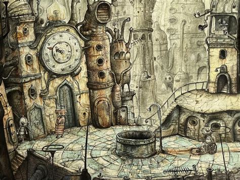 ArtStation - cover art of machinarium game