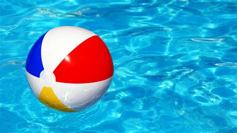 Beach ball in swimming pool | John's Pools