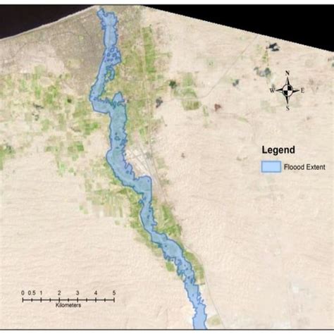 Figure12;Water Depths of Wadi AL-Arish for the 1975 Storm | Download Scientific Diagram