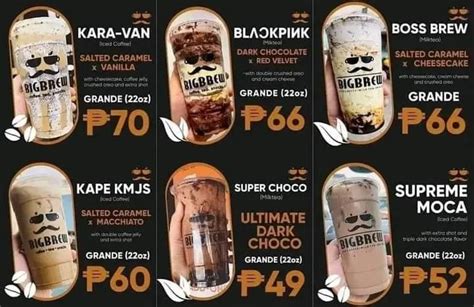 Big Brew Menu & Updated Prices in Philippines 2023