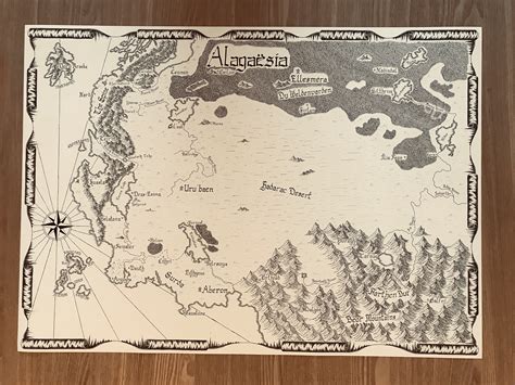 Handgezeichnete Karte von Alagaësia Eragon - Etsy.de