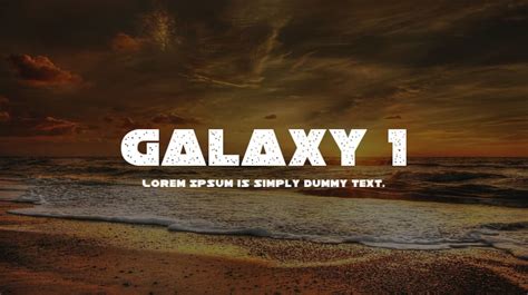 Galaxy 1 Font Family : Download Free for Desktop & Webfont