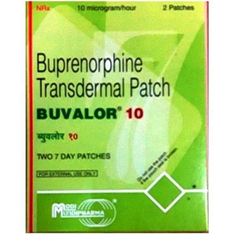 Buprenorphine (10mg) Buvalor 10mg Transdermal Patch, Packaging Size: 2 ...