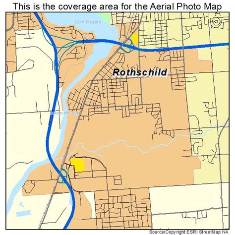 Aerial Photography Map of Rothschild, WI Wisconsin