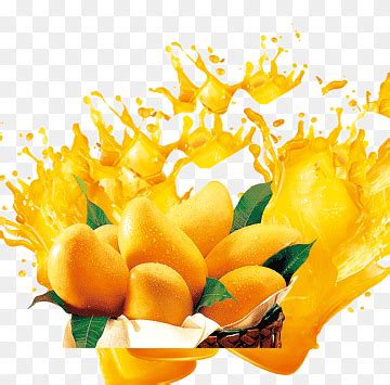 Mango Juice Splash Wallpaper