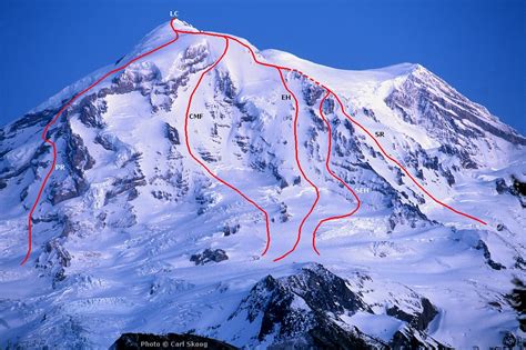 Alpenglow Ski History - Topos - Mt Rainier Ski Routes