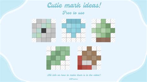 Free to use cutie marks! (all colour codes etc is in video) : r/PonyTown