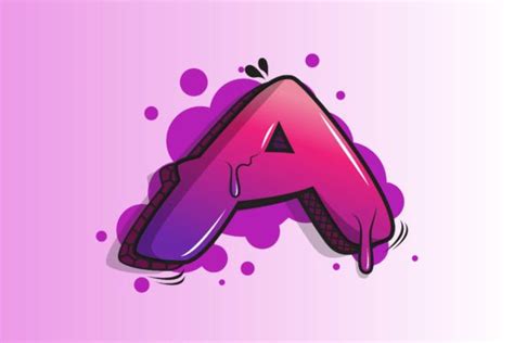 Graffiti Letter a Premium Vector Graphic by K for Kreative · Creative Fabrica