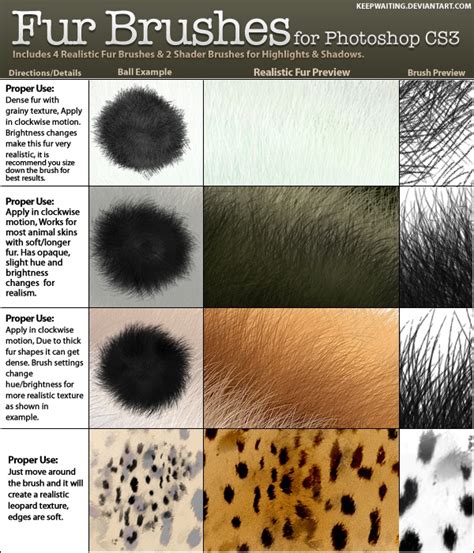 Fur Brushes - Texture Photoshop Brushes | BrushLovers.com