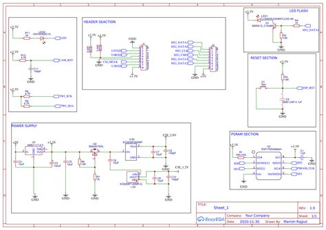 ESP32 CAM - EasyEDA