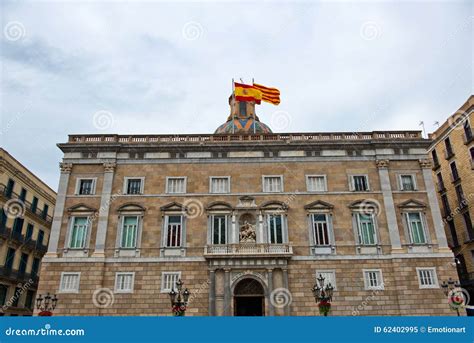 Palau De La Generalitat De Catalunya in Barcelona Stock Image - Image of building, rise: 62402995