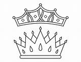 Printable Prom King And Queen Crowns Coloring Page sketch template