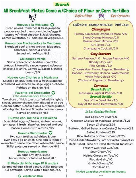 Fresco's Mexicana Menu, Menu for Fresco's Mexicana, Highland Village, Lewisville/Flower Mound ...